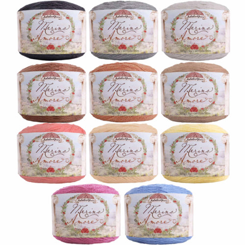 merino wool fine yarn cakes